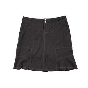 Lucy Skort Womens M Medium Black Nylon Blend Stretch Lined Pockets Activewear